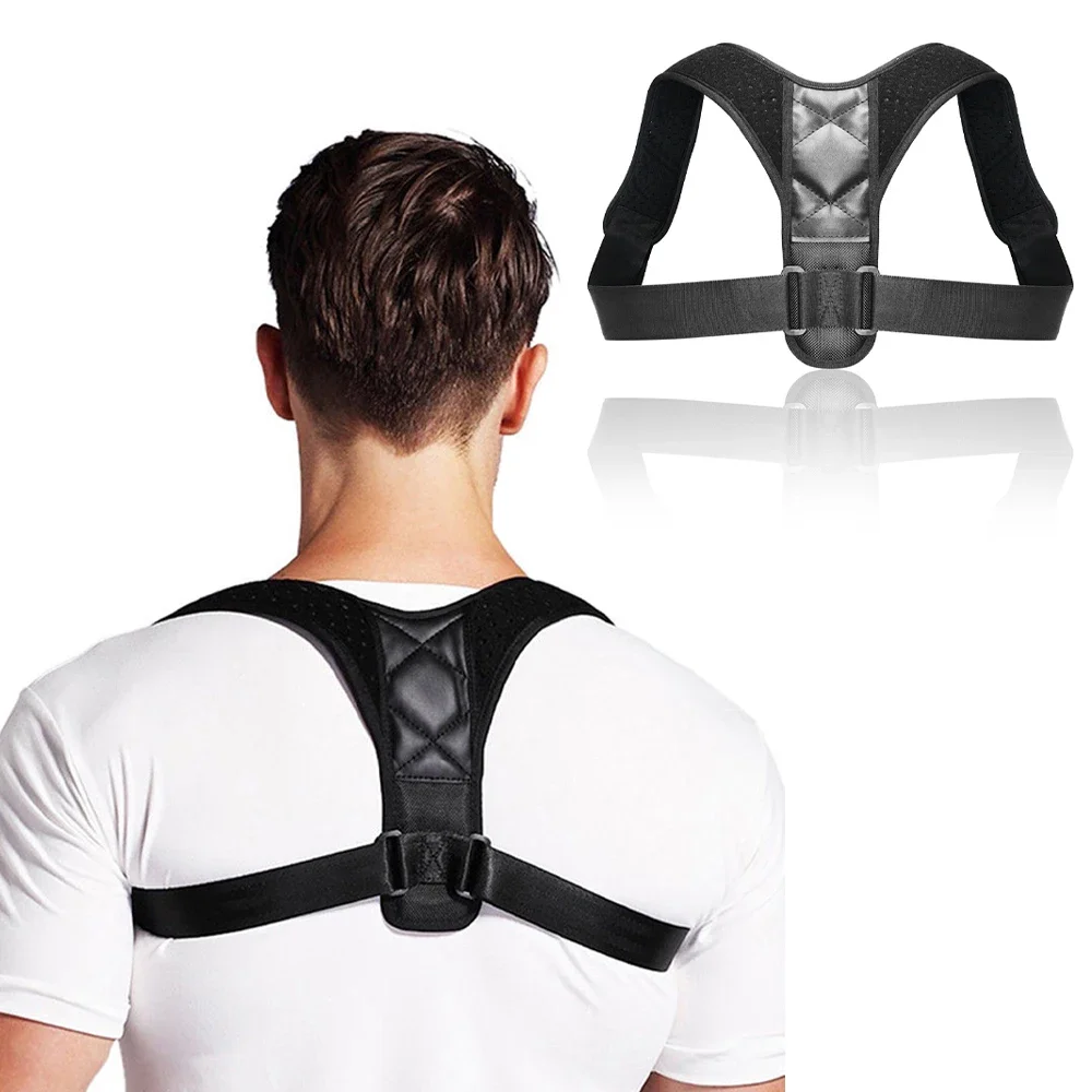 

Posture Corrector for Men and Women Adjustable Upper and Back Brace Straightener Clavicle Support for Back Shoulder Neck & Spine