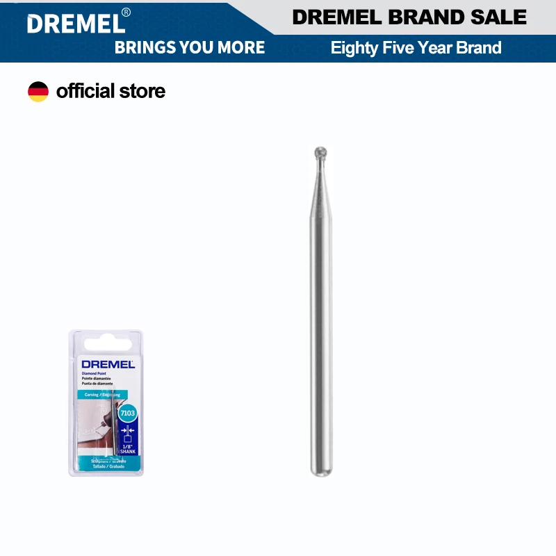 Dremel 7103 Diamond Wheel Points Engrave Carving Bit with 2.0Mm Bits for Precision Engraving Grinding Cutting Etching