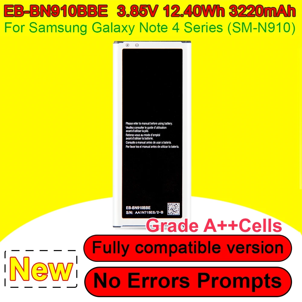 EB-BN910BBU EB-BN910BBE Battery For Samsung Galaxy Note 4 SM-N910 N9100 N910F N910A N910V N910P N910T N910H EB-BN910BBK Phone