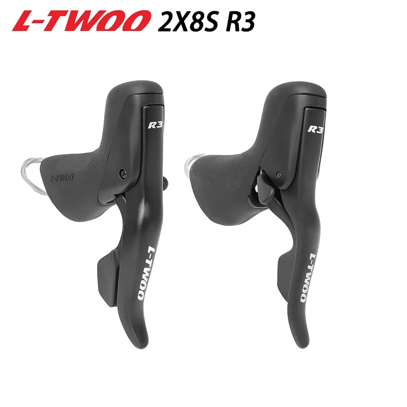 LTWOO R3 Road Bike Aluminum Alloy Line pull Disc Brake Shifters 2x8 Speed Dual Control Lever Bicycle Parts Compatible Shimano