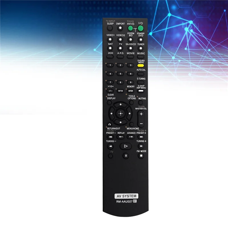 

Замените пульт RM-AAU027 для системы домашнего кинотеатра Sony RM-AAU021 HTSS2300/C STRDG520 HT7200DH HT-DDW5500 STR-KM5500