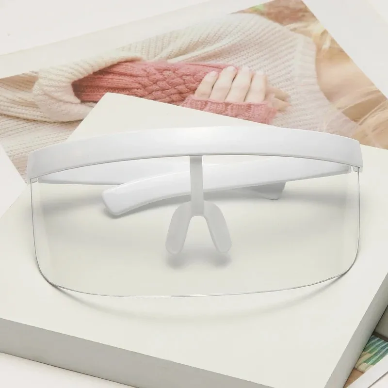 جديد نظارات واقية نظارات الموضة النساء الرجال حملق ركوب النظارات شفافة إطار كبير قناع الرجال يندبروف 2026 #4