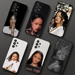 R-Rihanna Singer   Phone Case For Samsung Galaxy A20,A21s,A22,A31,A32,A52,A53,A72,73,A80,A91 Soft Black Cover