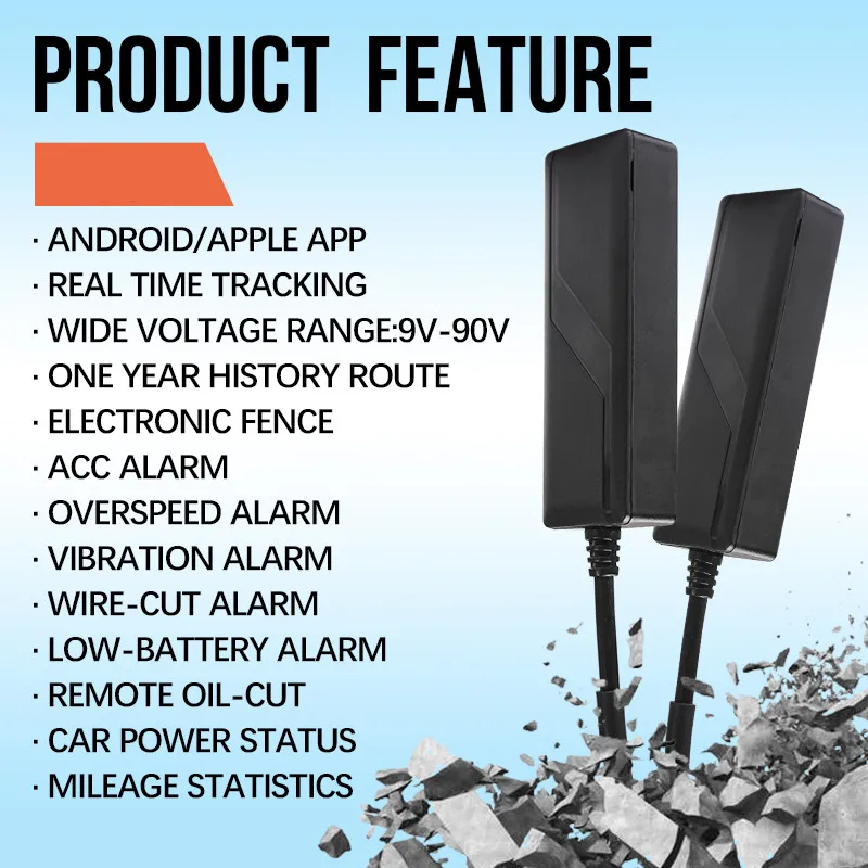 smart gps tracker for car vehicle truck electric motorcycle tricycle HA6 Original factory with good price