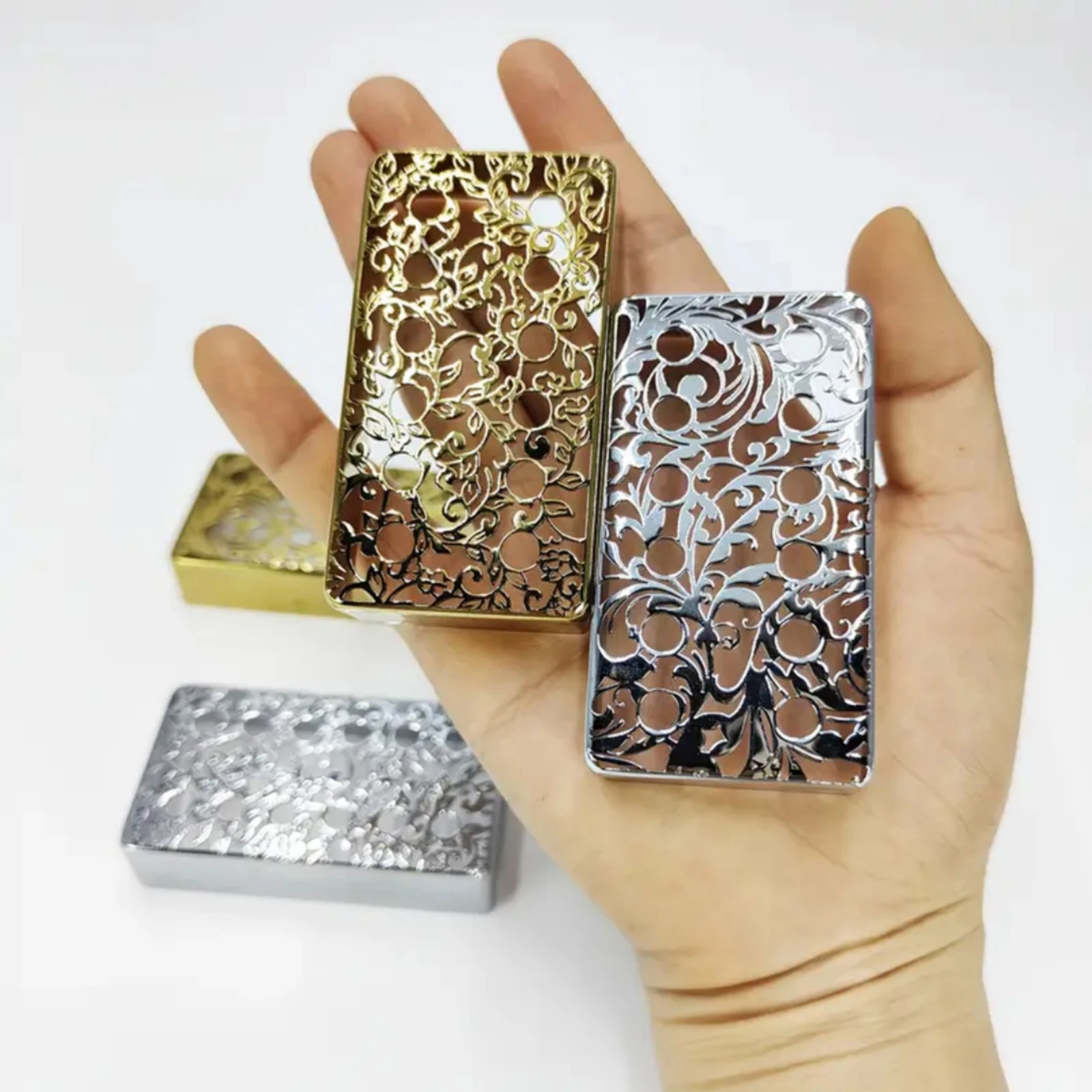 Pickup Covers with Scroll Openwork Decorative Electric Guitar Pickup Covers Hardware Metal Shielding for Guitarists