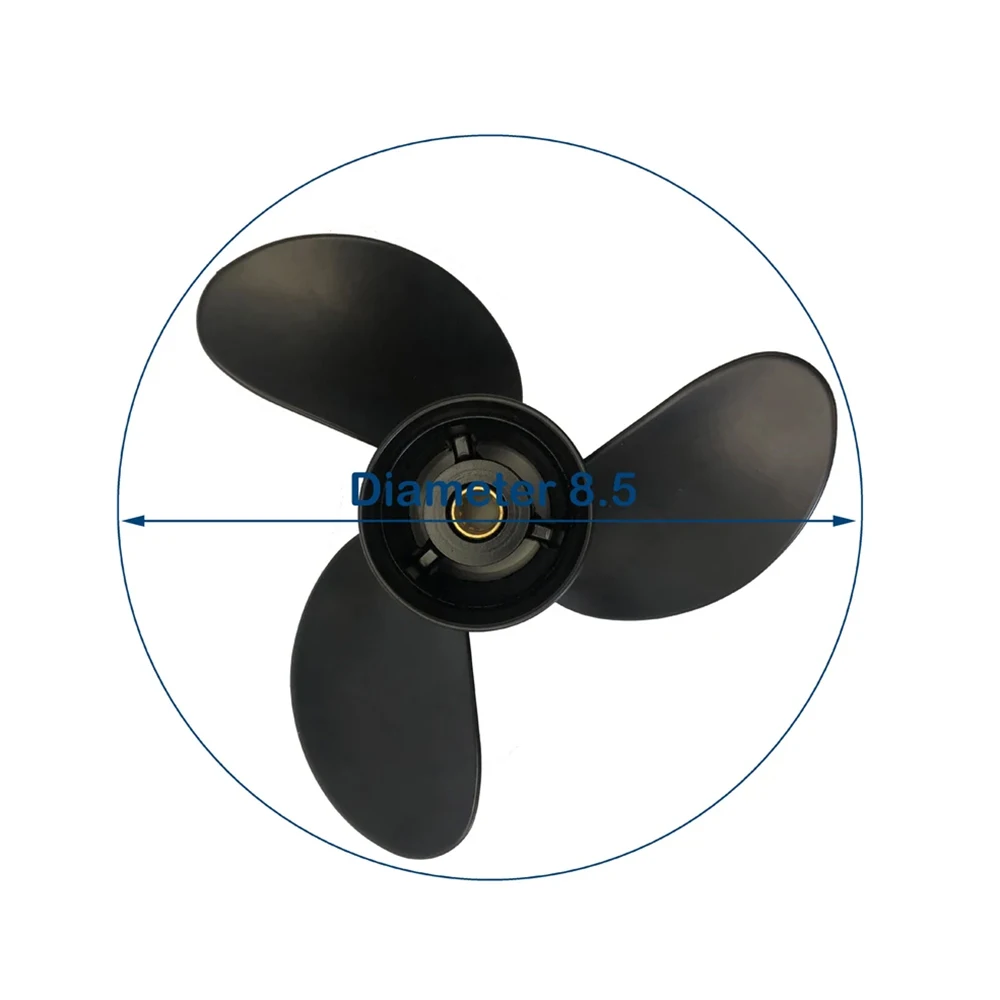 3B2-64517-1 8.5*9  Propeller 8 1/2*9 for Tohatsu for Mercury Boat Motor 8HP-9.8HP 3B2645170
