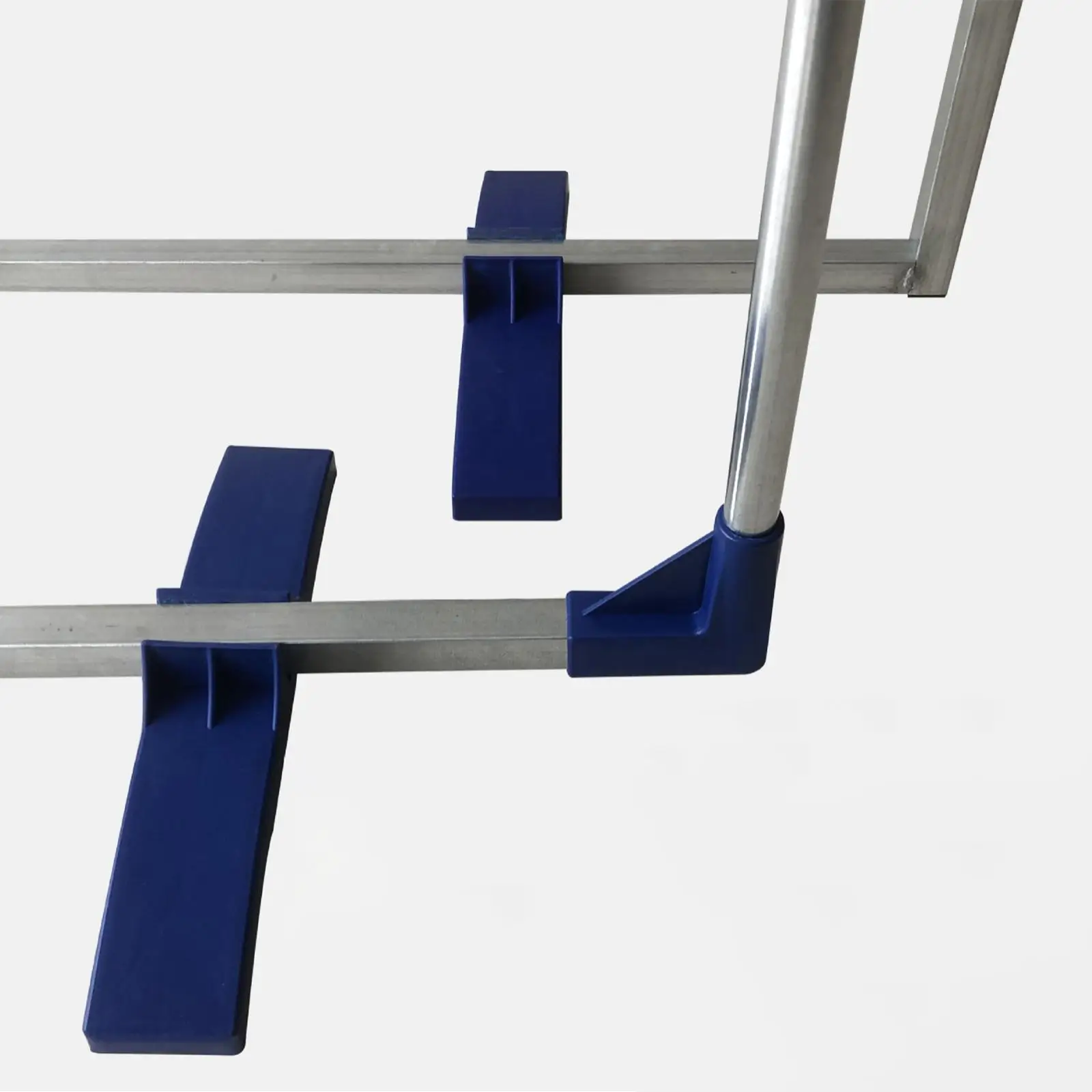 1 Pair Table Tennis Court Barrier Base Surround Block Holder Fit 2cm Square Tubes Court Divider Parts DIY Set up Support Foot