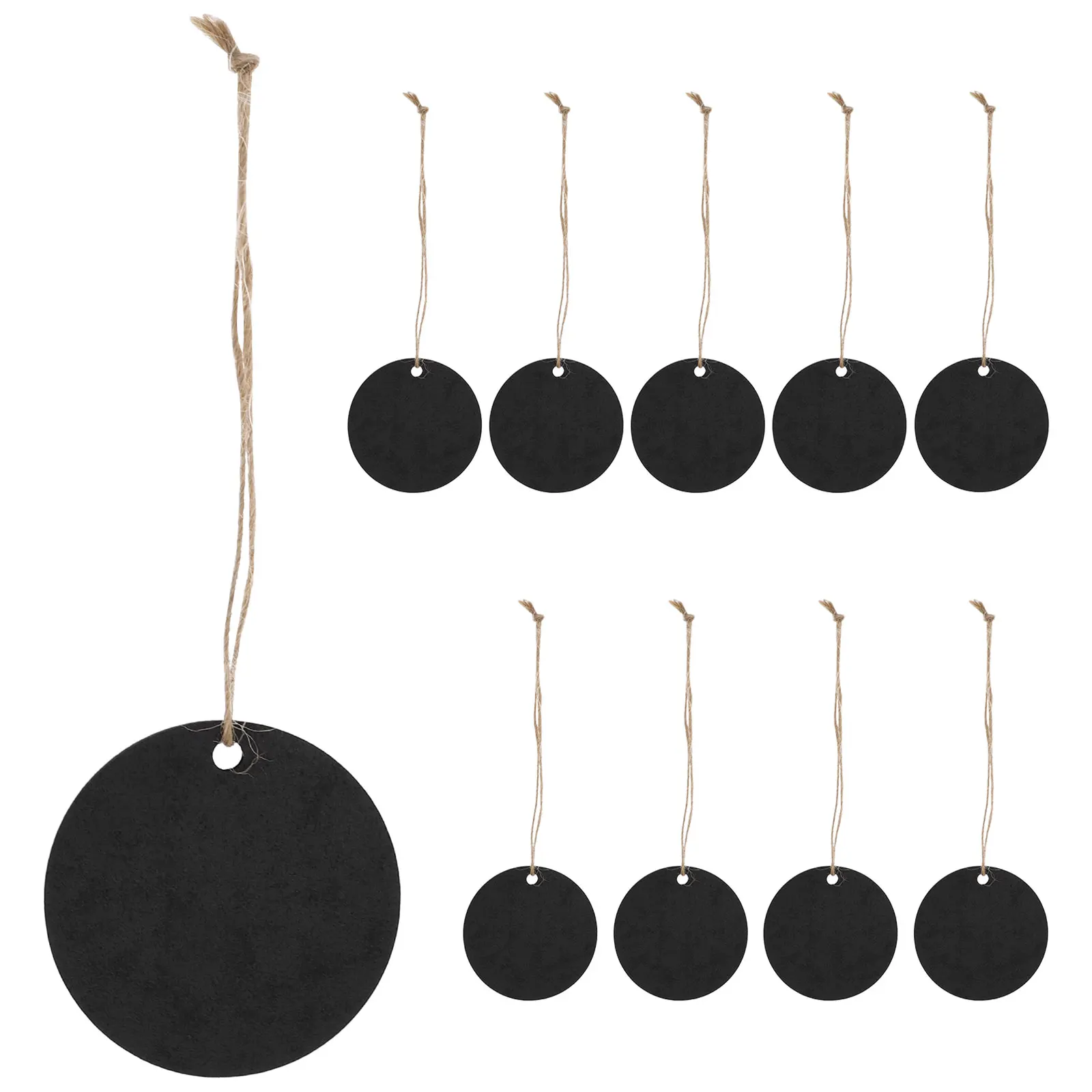 10pcs Mini Chalkboard Hanging Decor Sturdy Wood Double-sided Party Wedding Craft Mini Chalkboard Gifts Reusable