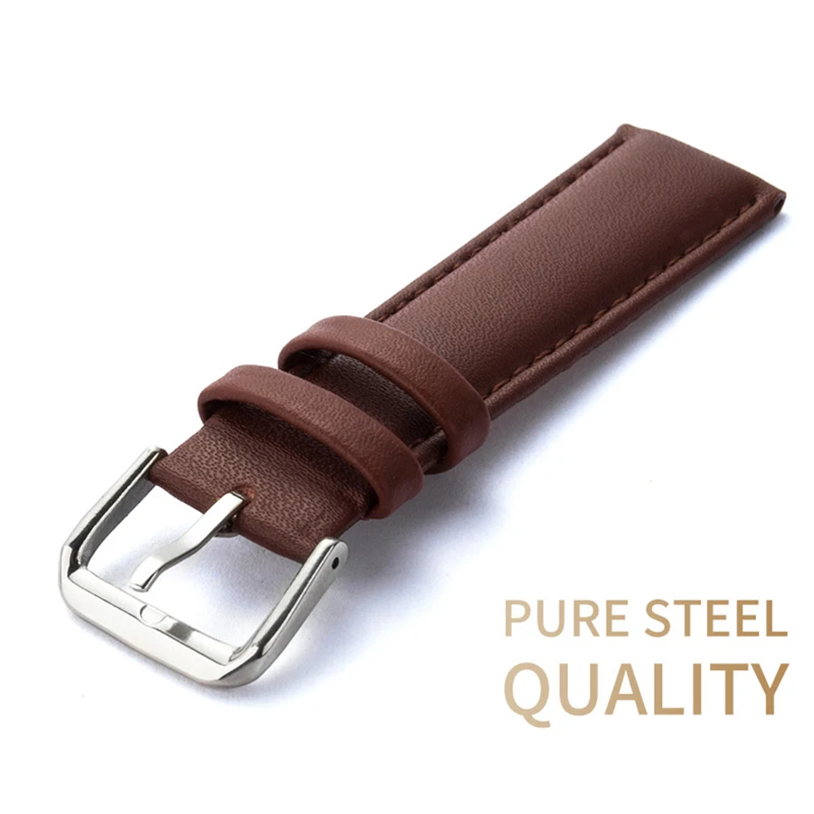 Watch Bands Strap 12mm 13mm 14mm 15mm 16mm 17mm 18mm 19mm 20m 21mm 22mm 23mm 24mm leather Watch band Universal Wristband Strap