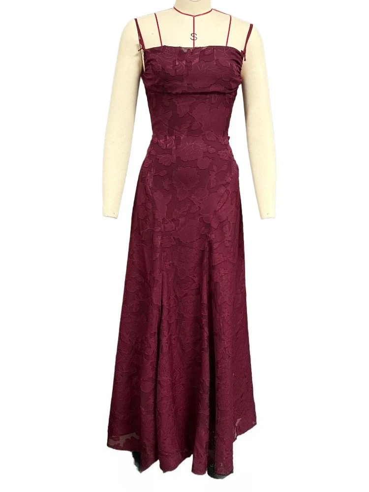 

Sexy Backless Spaghetti Straps Long Formal Evening Dress