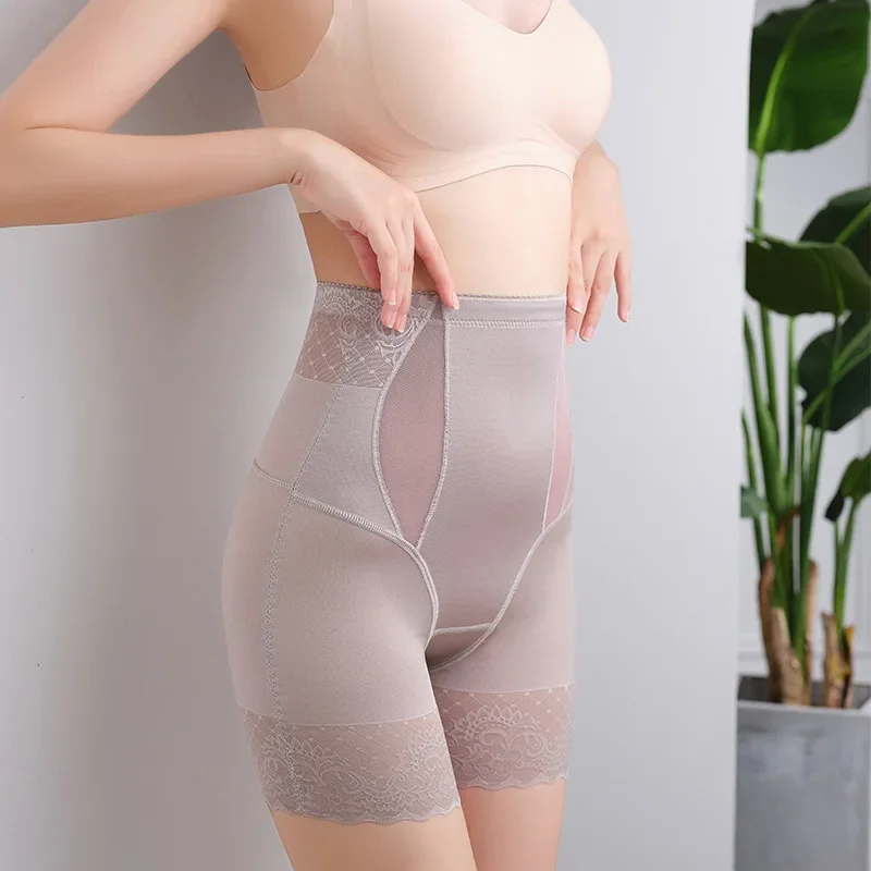 High-waisted Thin Tummy Tummy Panties Postpartum Tummy Tuck Shape Tuned Waist Upturned Hip Lace Safety Buttock Lift Panties