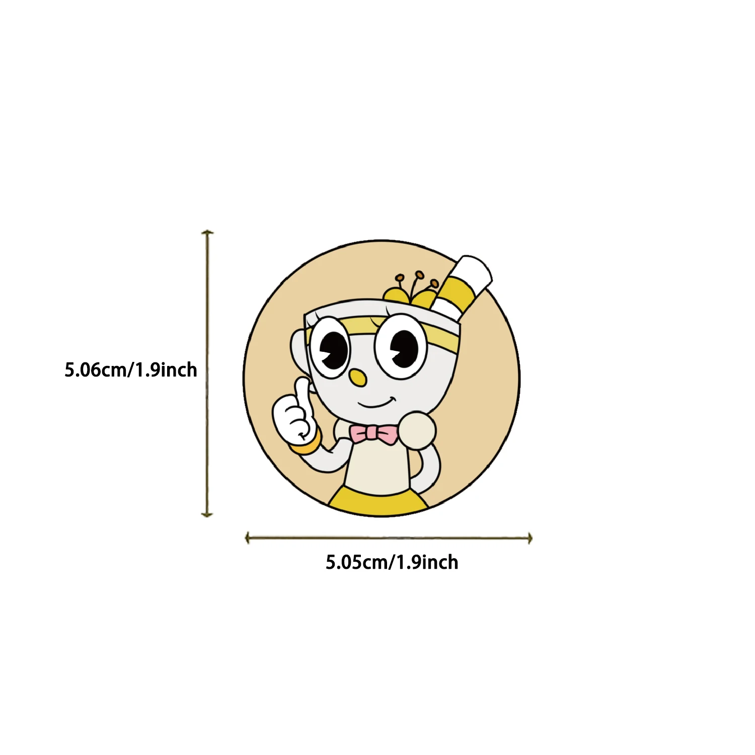 54 قطعة من ملصقات Dandys World ملصقات كرتونية رائعة ملصقات زخرفية مقاومة للماء ومتينة هدية المهرجانات