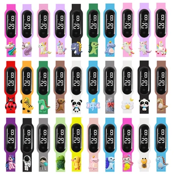 2024 Nowe wodoodporne inteligentne zegarki dla dzieci LED Touch Cyfrowy zegarek elektroniczny dla chłopców i dziewczynek Outdoor Sports Bracelet Clock