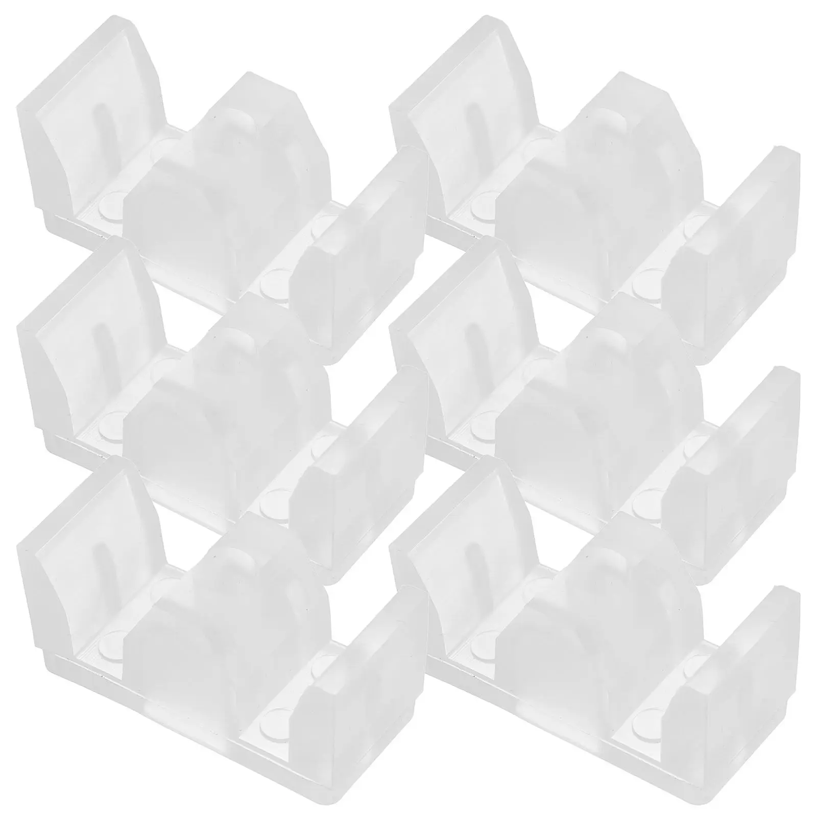 

Набор из 6 штук: Противоударные ограничители для стеклянных дверей ванной комнаты, нижние направляющие-уплотнители для душевых дверей, защитные бамперы от столкновений