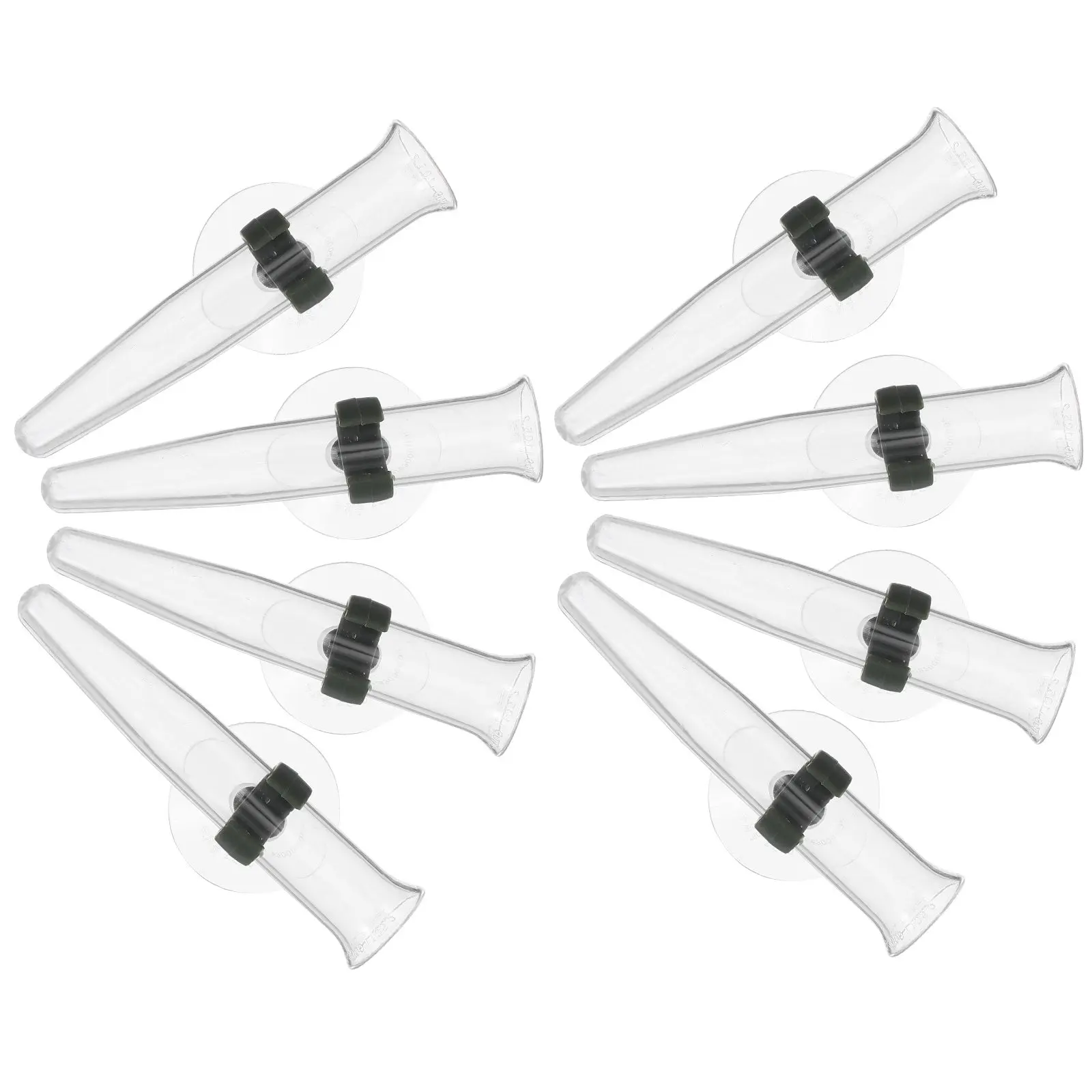 

8Pcs Floral Water Tubes Transparent Plastic Flower Stem Holders Suction Cup for Fresh Single Stem Flowers Floral Arrangement