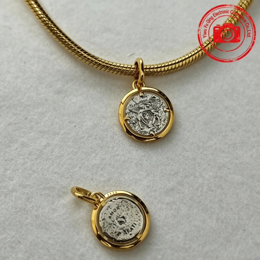 2026 New Medallion Charm DIY Women Jewelry Gifts Cherry Blossom Cupids Rose Sun & Moon Pendant Fit Original 925 Silver Bracelets
