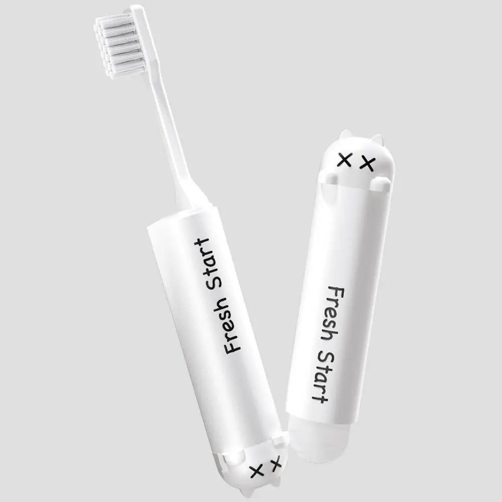 Durable Foldable Travel Toothbrush Mini Portable Dental Brush Soft Bristle Detachable Adult Toothbrush for Adult Business Travel