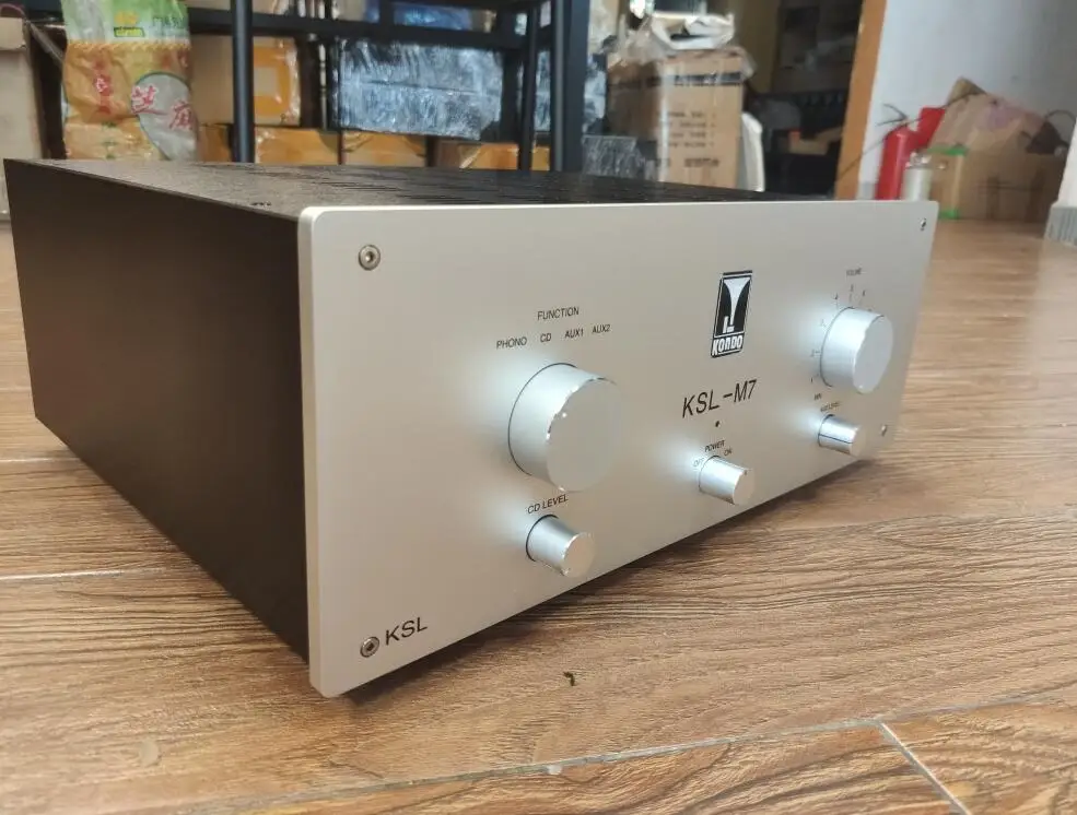 Luxury version M7 aluminum power amplifier with Shielding isolation plate DIY Enclosure chassis shell 430x175x340mm