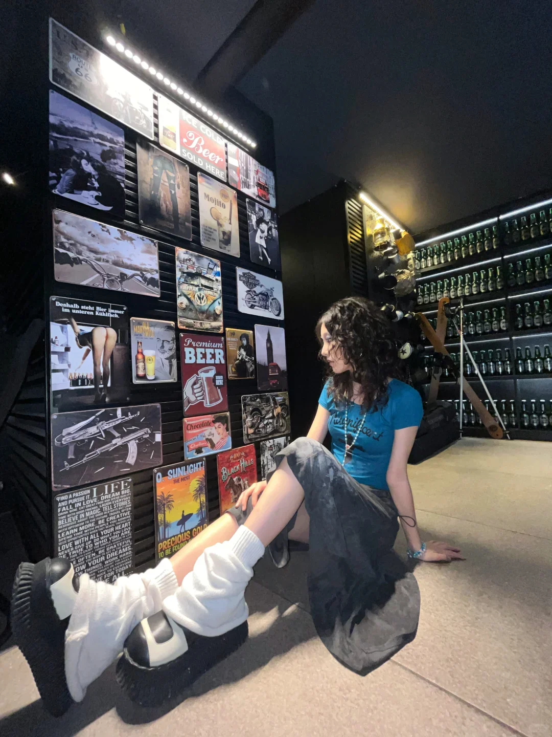 

Deep Blue Retro Korean Sle Cross Pattern ort Sve T-irt Women's Summer Y2K Design Unique Top Student orm