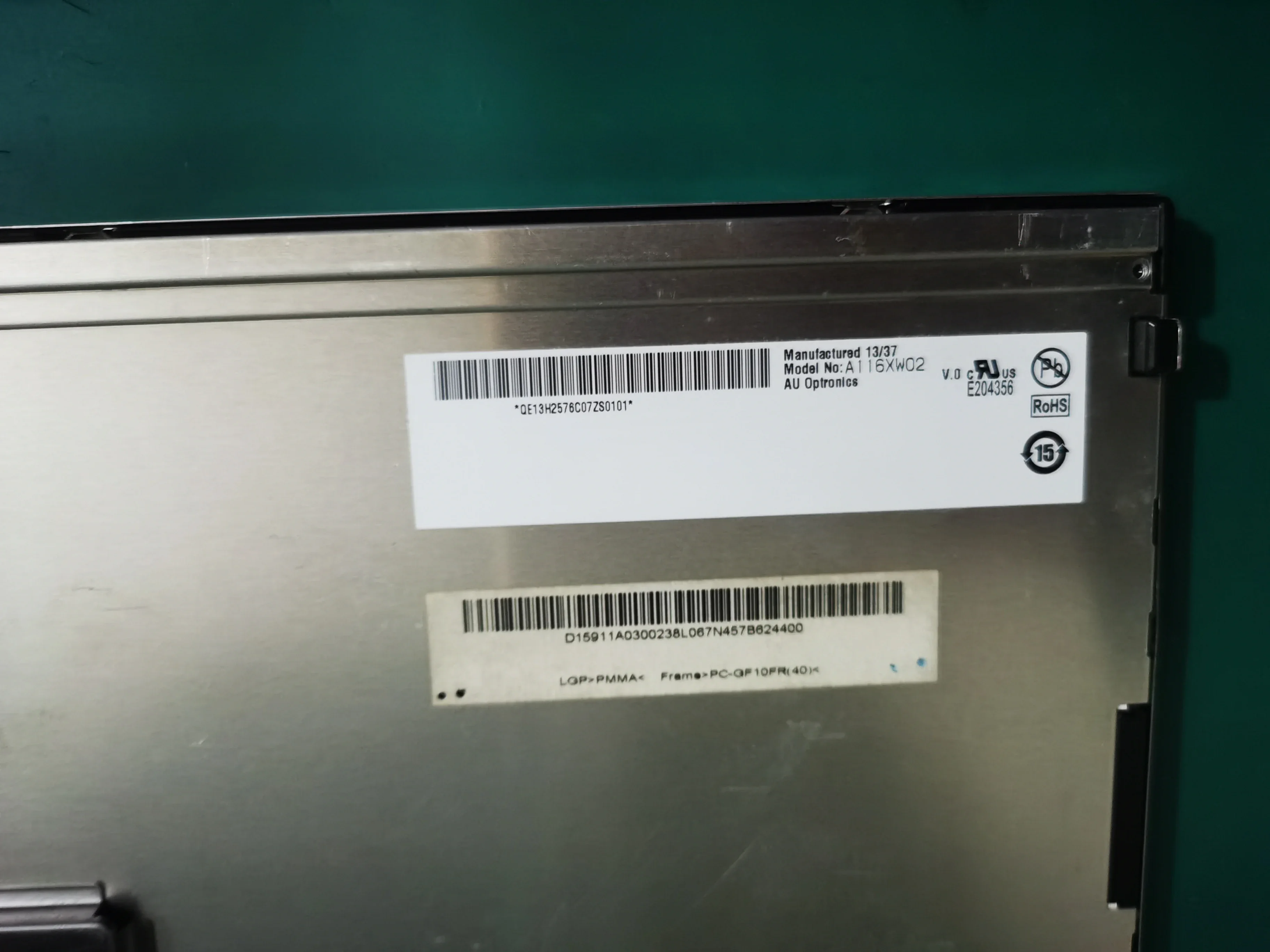 LCD Screen Display Panel for Original A116XW02 V.0 11.6Inch Screen Tested in Stock A116XW02 V0