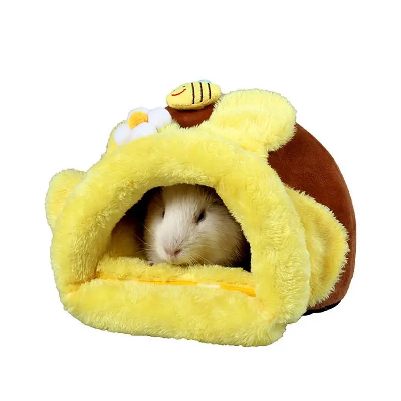 Hamster House Guinea Pig Accessories Hamster Cotton House Small Animal Nest Winter Warm For Rodents/Guinea Pig/Ratss/Hedgehog