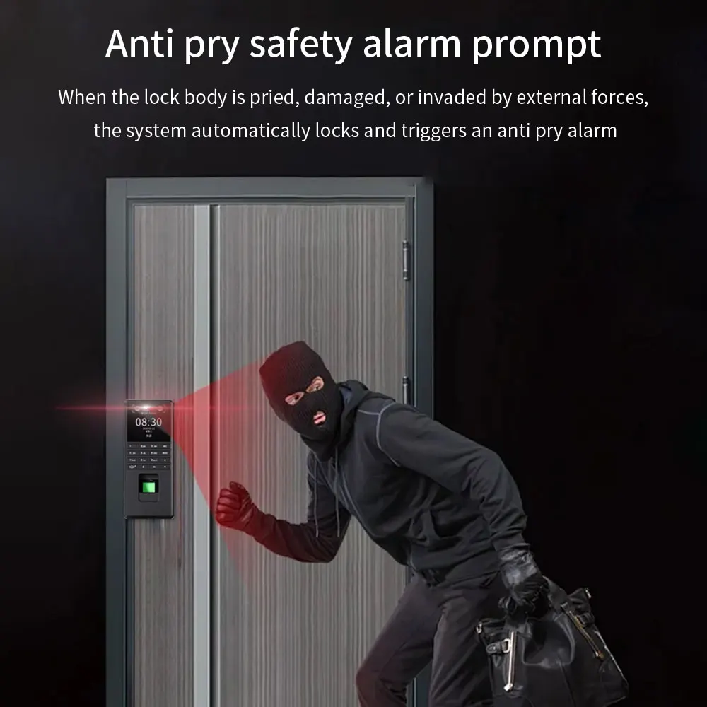 Multi language facial recognition attendance machine password fingerprint palm vein unlock access control system