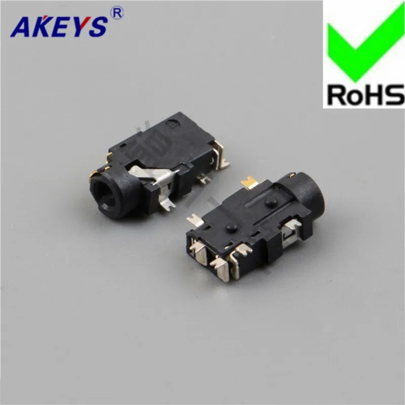 10 PCS PJ-229 Wenzhou 1-button 2.5 headphone socket 4-foot patch 2.5 socket power supply socket audio socket