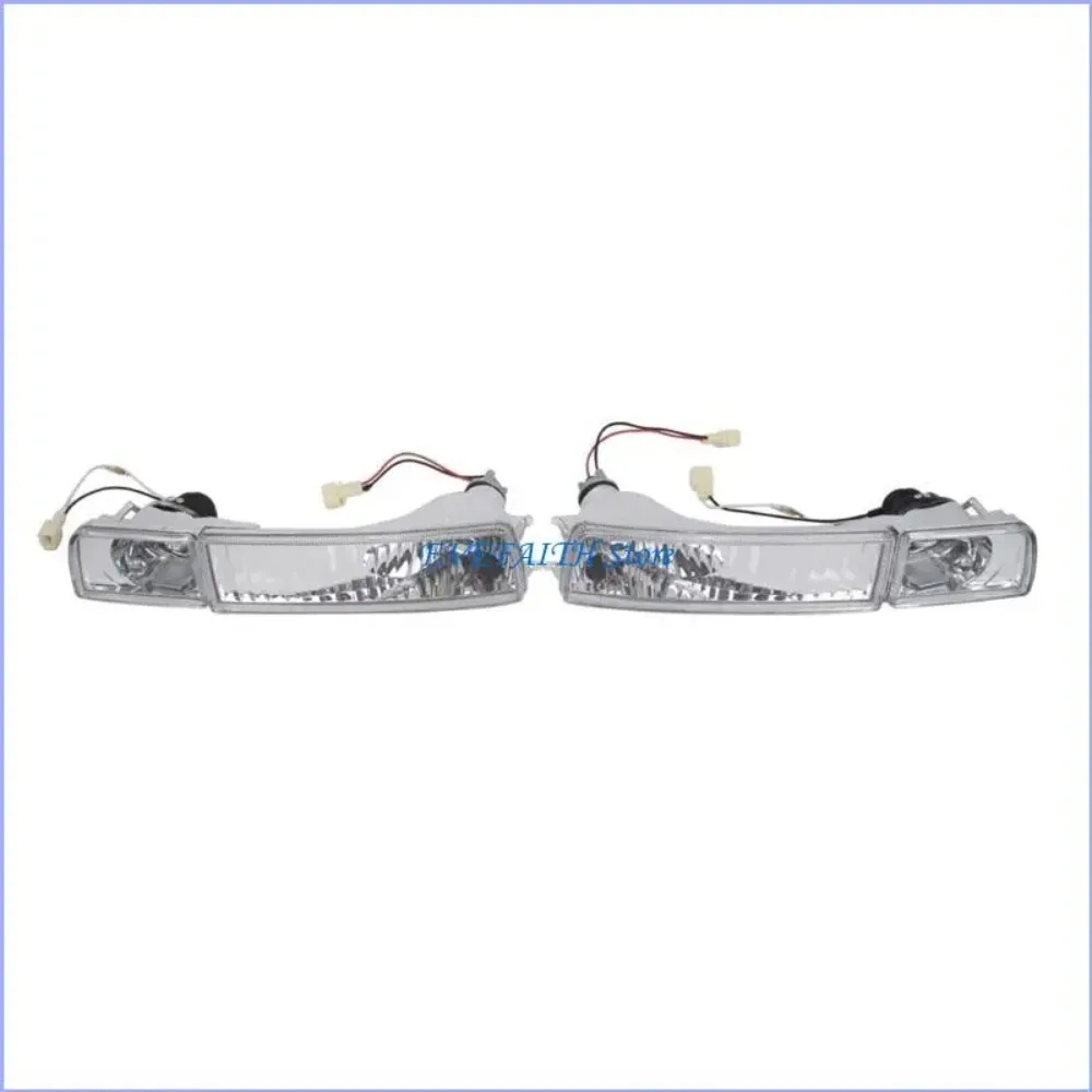 for VW Golf 3 1992 -1997 Car Front Bumper Fog Light + Turn Signal Lamp 4PCS Set Smoked color car accessories 1HM941778