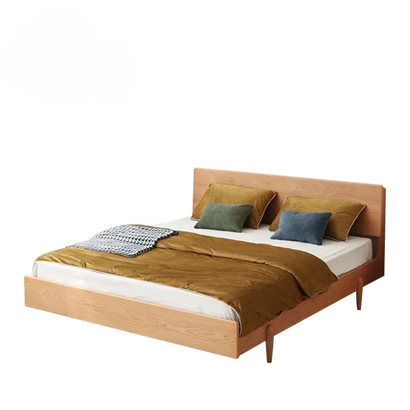 

Nordic solid wood Japanese furniture 1.5 meters 1.8 meters modern simple bed frame