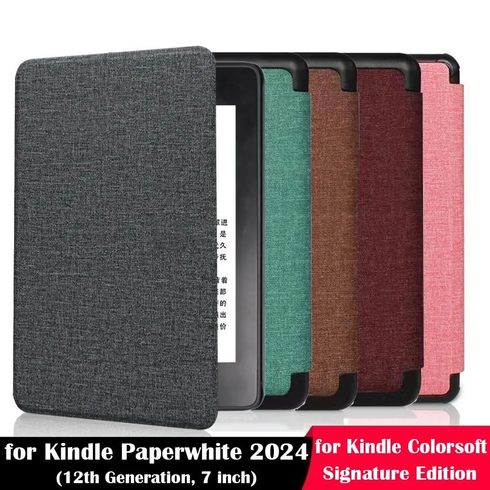 

Auto Wake/Sleep 7 Inch E-Reader Case KPW6 Protective Shell for Kindle Paperwhite 2024 12th Gen/Colorsoft Signature Edition