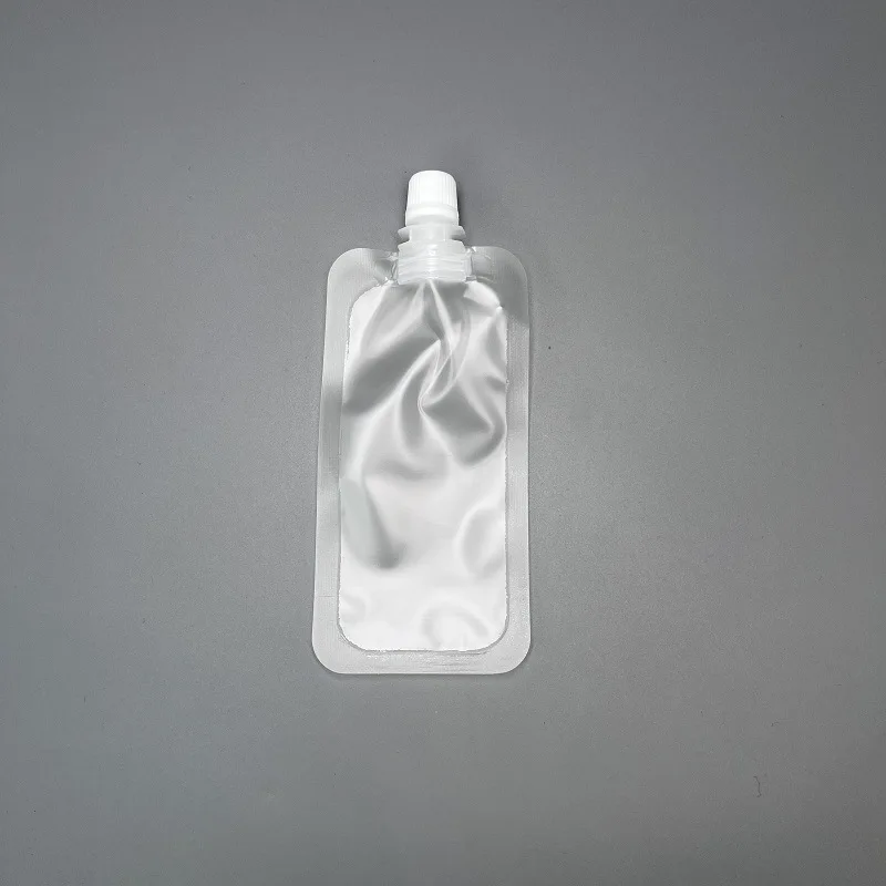 100pcs 20ml Travel Storage Bag Spout Pouches Sealed Transparent Small Sample Bags for Body Hand Cream Lotion Shampoo