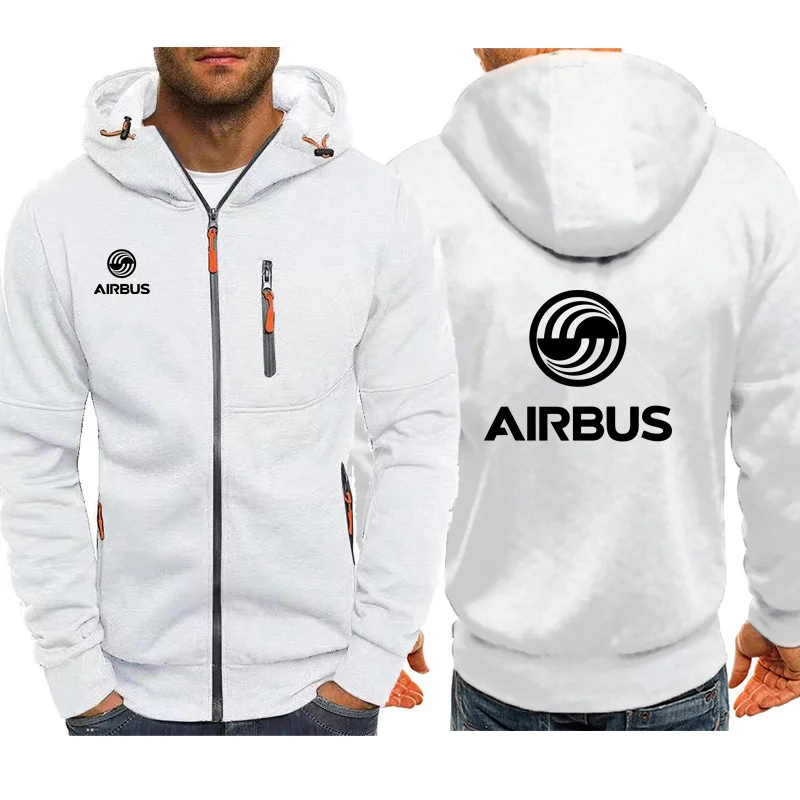 AIRBUS AVIATION Flight Men Jackets Hoodies Coats Airbusfan A320 Zipper Sweatshirts Male Fashion Jacket Mens Clothing Outerwear