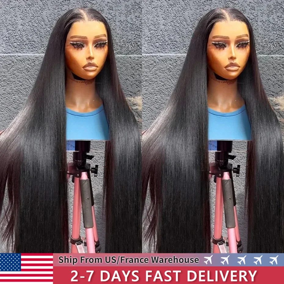 Bone Straight 13x4 13x6 Lace Frontal Human Hair Wigs For Women 4x4 Lace Wig 360 Lace Frontal Wig Human Hair Pre Plucke Bling