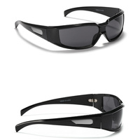 Large Frame Sunglasses Y2k Future Glasses Ins Personalized Silver Trend Sunglasses Uv400 Goggle For Women And Men