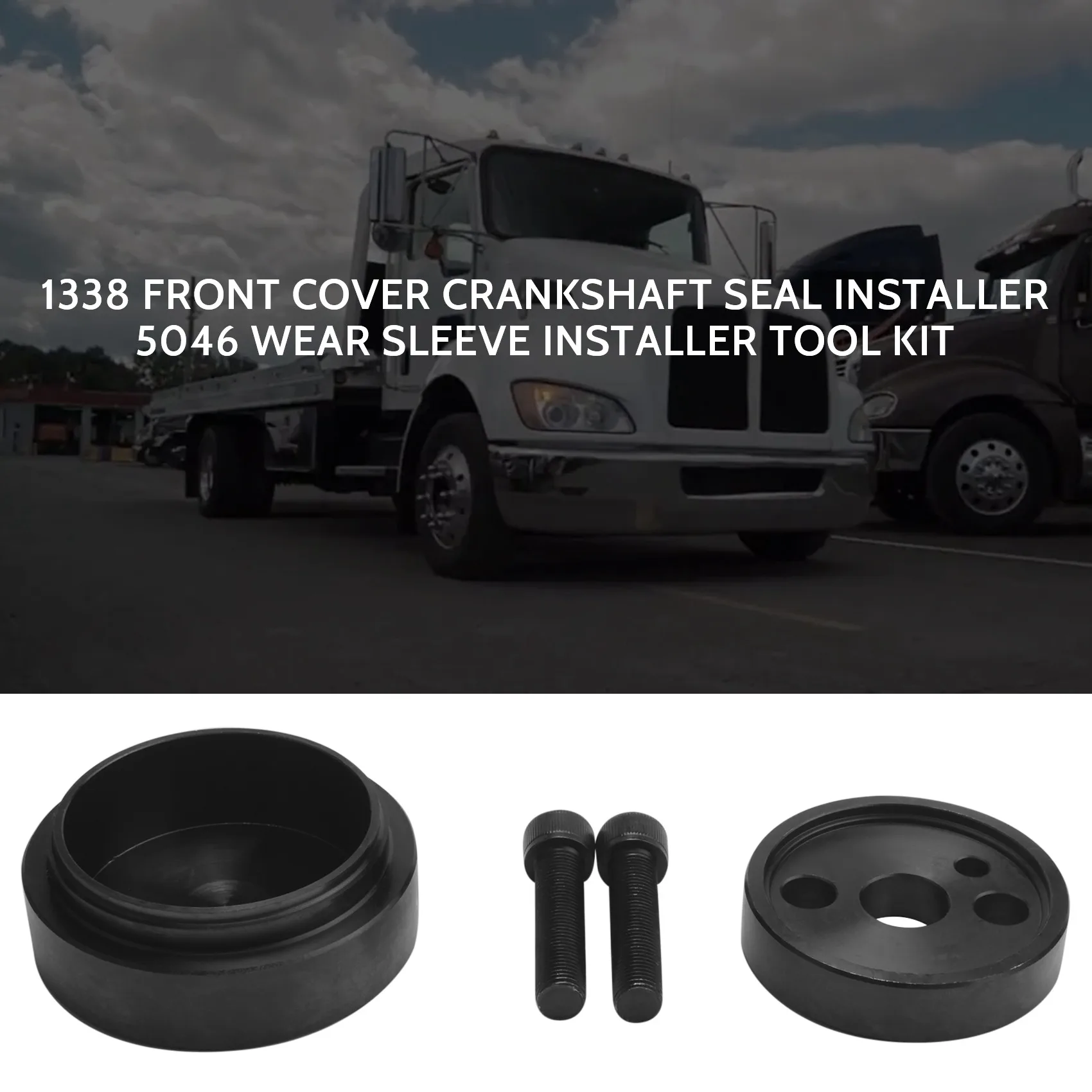 1338 Front Cover Crankshaft Seal Installer 5046 Wear Sleeve Installer Tool Kit for Cummins 3.9L 5.9L 6.7L