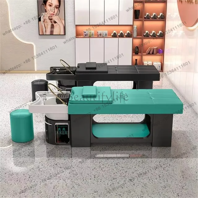 Spa massage shampoo bed fumigation water circulation built-in storage beauty salon barber shop special