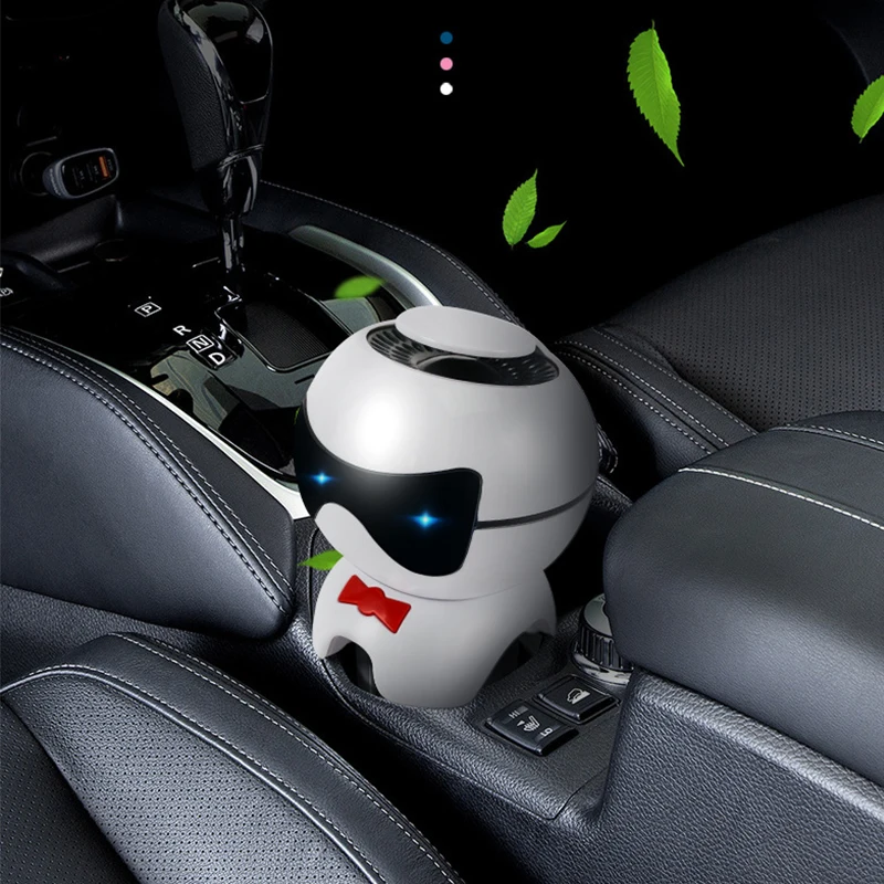 Car Mounted Car Purifier Intelligent Aromatherapy Machine Odor Removal Air Negative Ion Small Cartoon Dog Car Oxygen Bar