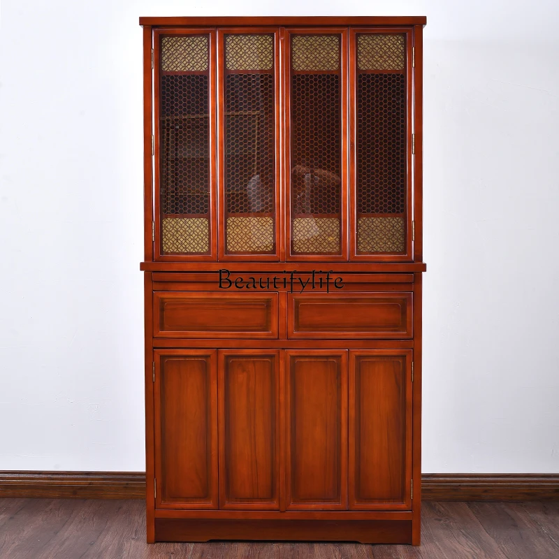 

Solid wood shrine new Chinese-style Buddhist cabinet vertical cabinet with door vertical modern simplicity