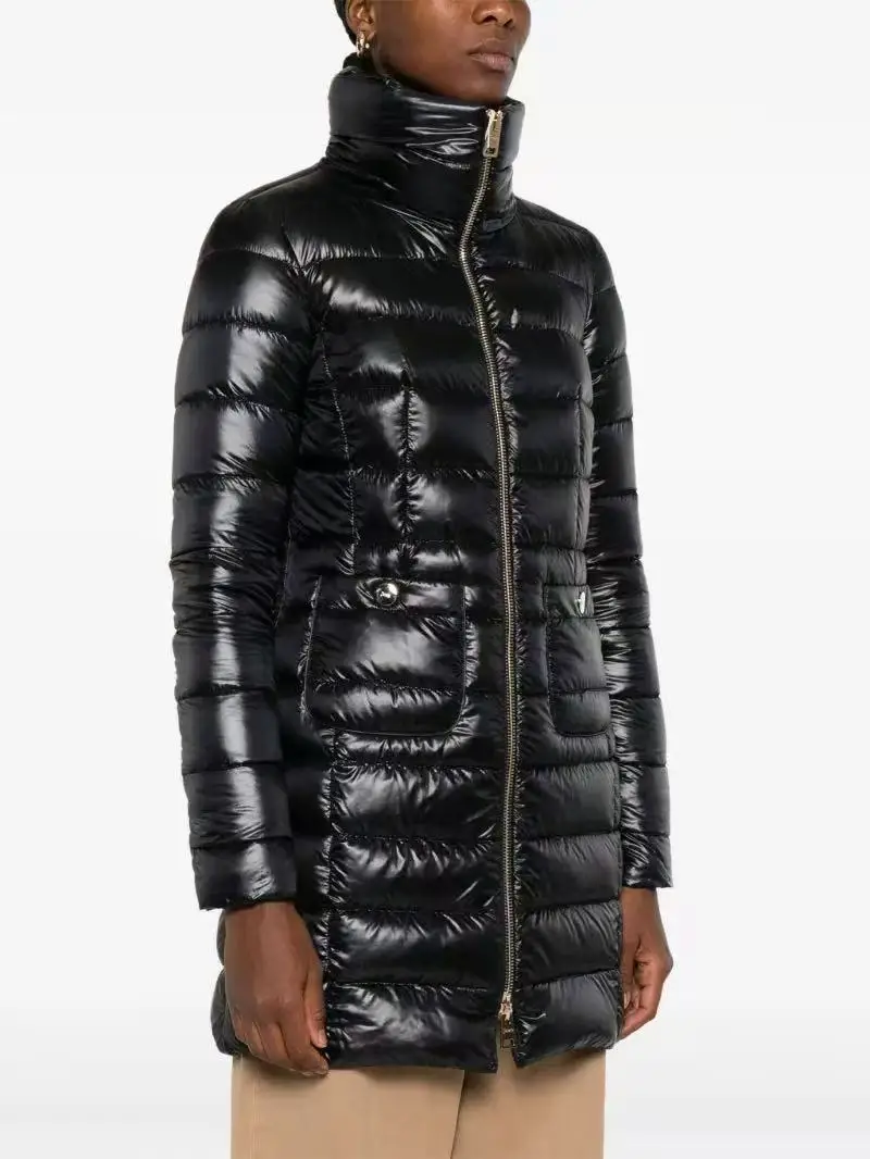 2025H نمط جديد سستة الياقة المدورة سترة أنيقة للتنقل سترة طويلة أسفل