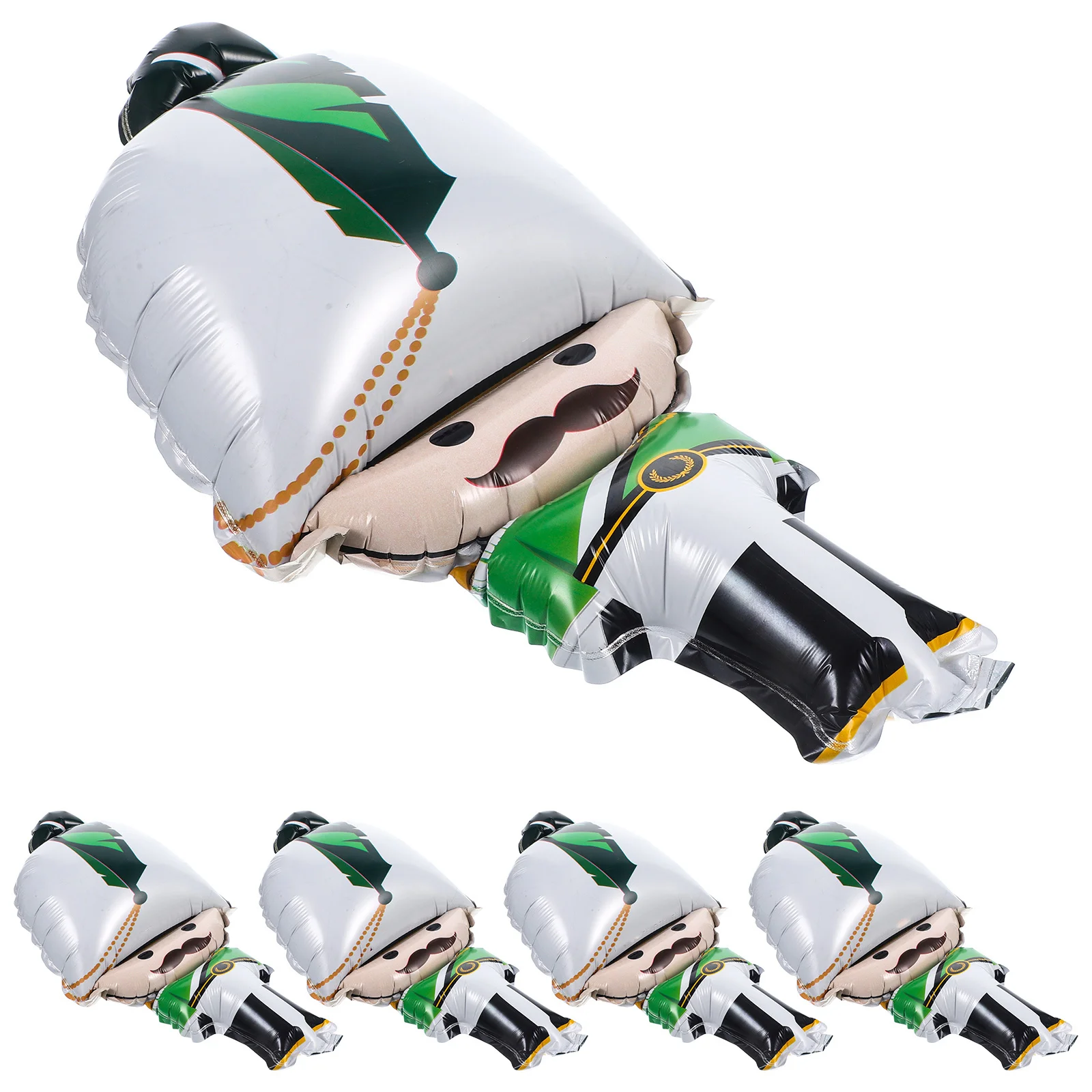 

5Pcs Nutcracker Christmas Balloons Foil Balloons Holiday Party Decorations Xmas Balloon Party Supplies Christmas Decorations