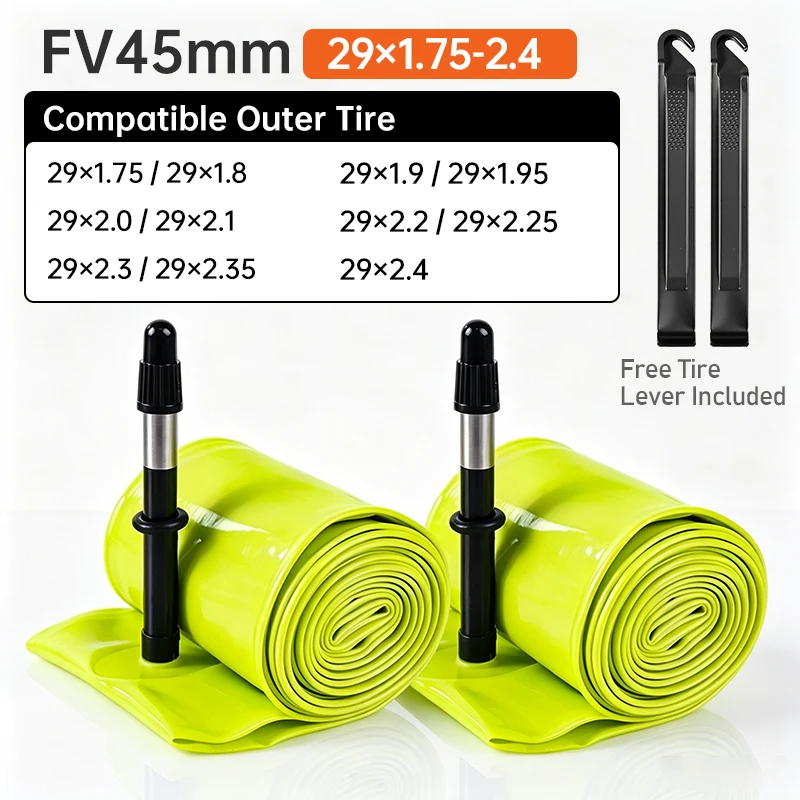 Bike Inner Tube Ultralight TPU Hose Metal Presta Valve FV45 with Removable Core Bike Accessories For MTB1.75-2.4 MTB 29/27.5/26 view 4