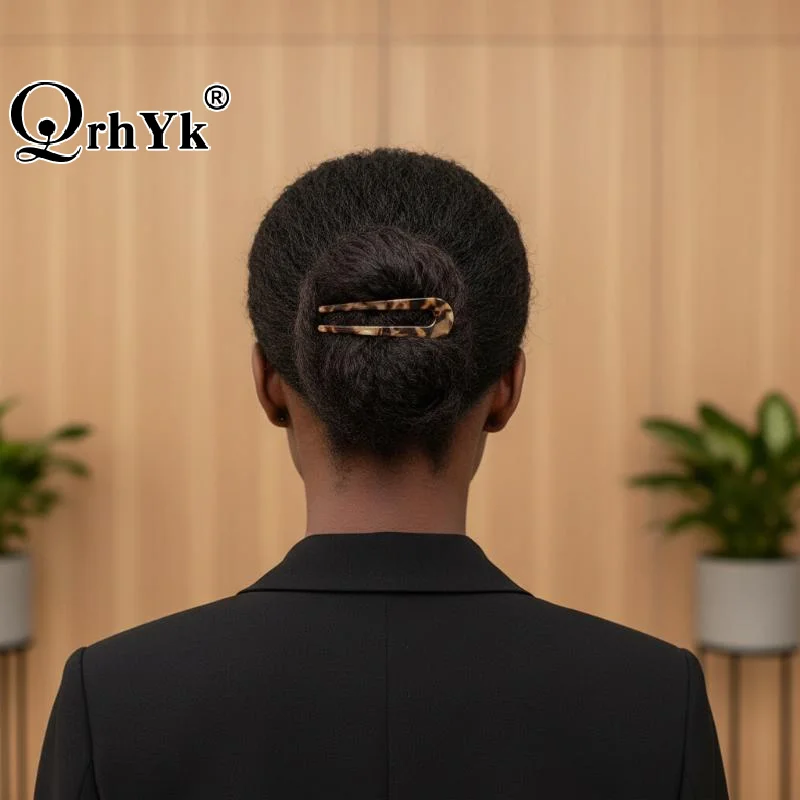 French Hair Pins For Women U Shaped Hair Forks Vintage Hairstyle Accessories Fashion 3 Prong Bun Hair Sticks Headwear