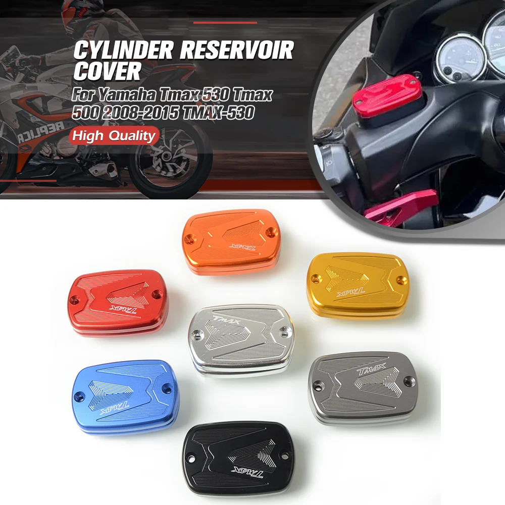 Motorcycle For Yamaha Tmax 530 Tmax 500 2008-2009-2015 TMAX-530 TMAX-500 Brake Fluid Fuel Reservoir Tank Cap Cover Accessories