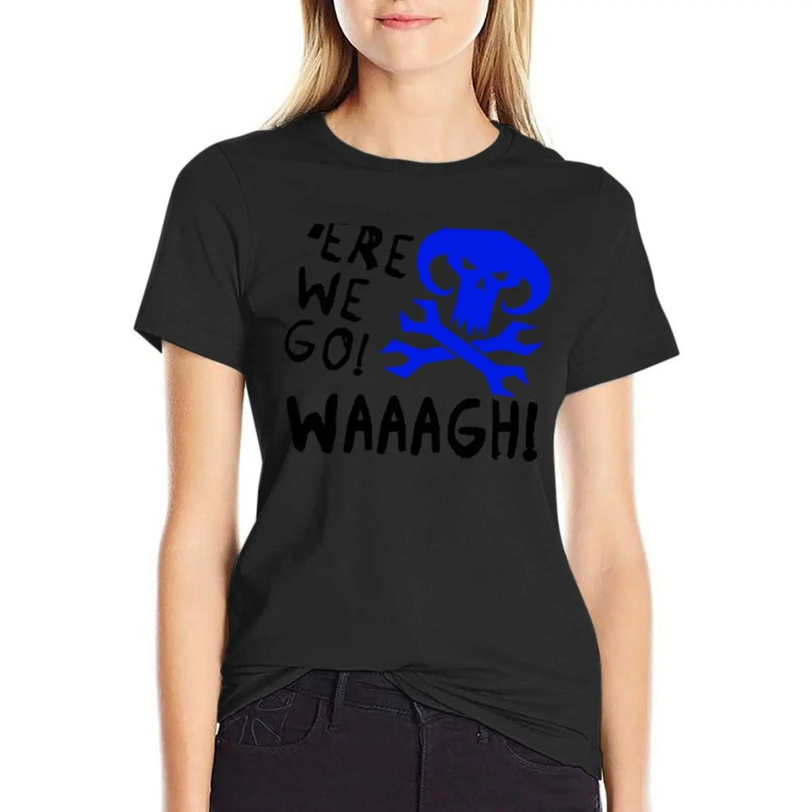 Ere We Go - Death Skulls T-Shirt Blouse oversized summer tops Woman clothes