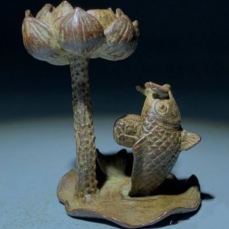 Carp leaping over the dragon gate lotus Backflow Incense Burner Statue for Tea Home Decor Ornaments