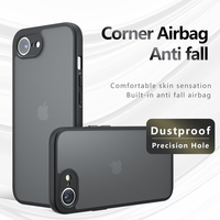 Airbag Super Protection Soft TPU+PC Clear Matte Back Cover For iPhone 16E iPhone16E SE 2025 SE4 5G Phone Case