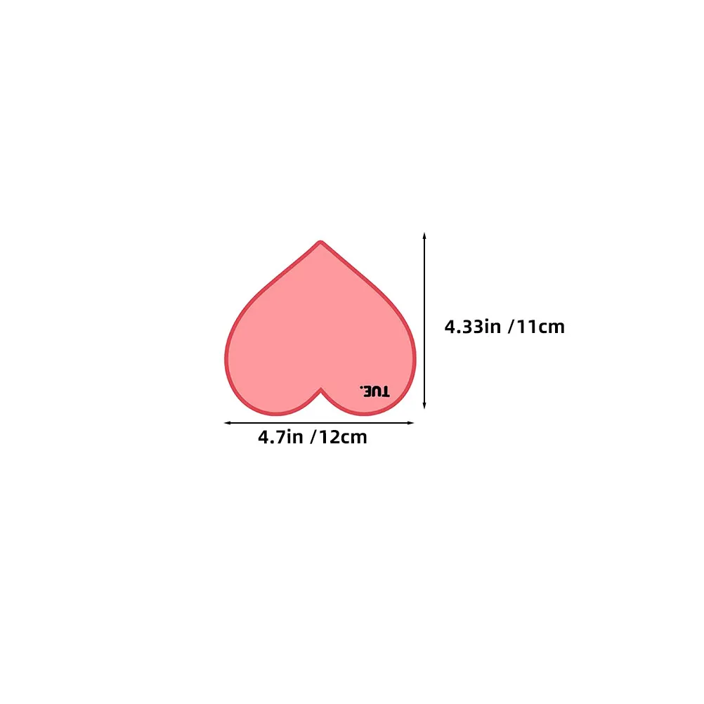 8Pcs Heart Whiteboard Stickers Reusable Erasable Weekly Planner Memo Message Sticker Fridge Dry Erase Notes Shopping List