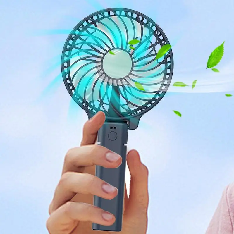 Mini Handheld Small Fan with Low Noise Compact and Portable USB Charging Port Small Fan Convenient Creative Outdoor Travel Hand