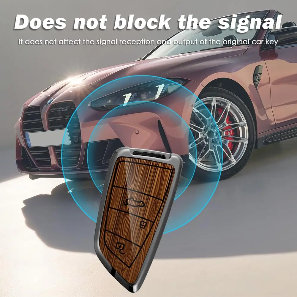 Skórzany brelok do kluczy ze stopu cynku do BMW serii 5 6 7 X1 X2 X3 X5 X6 X7