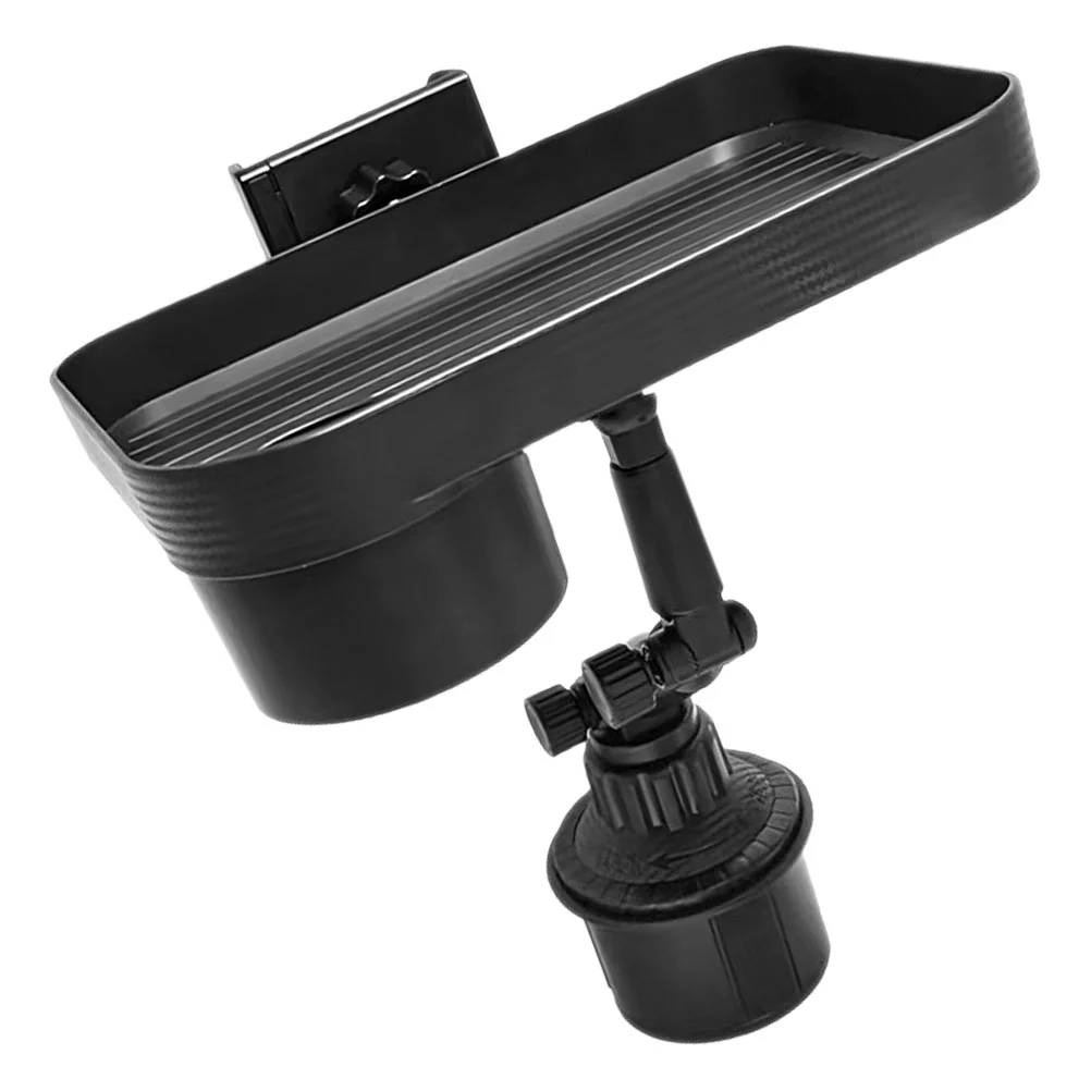 

Cup Holder for Car Mobile Phone Meal Tray Food with Storage Eating Automotive Vehicle Road Trip Accessories Travel